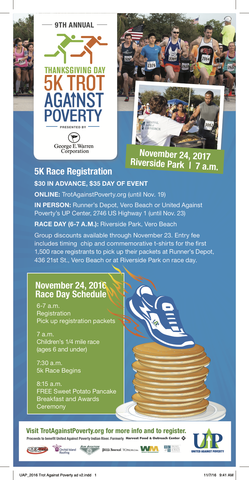  9th Annual Thanksgiving Day Trot Against Poverty